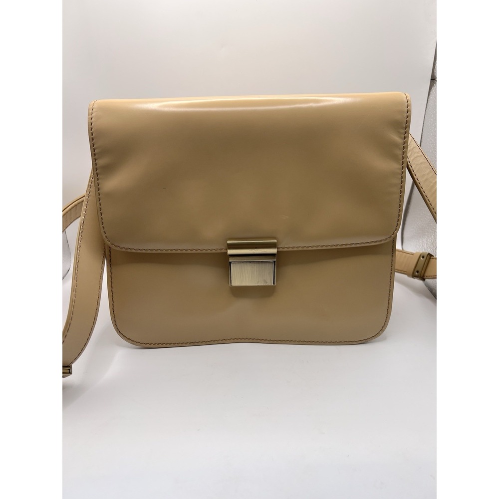 Vintage Worth New York Leather‎ Crossbody With Gold Hardware
